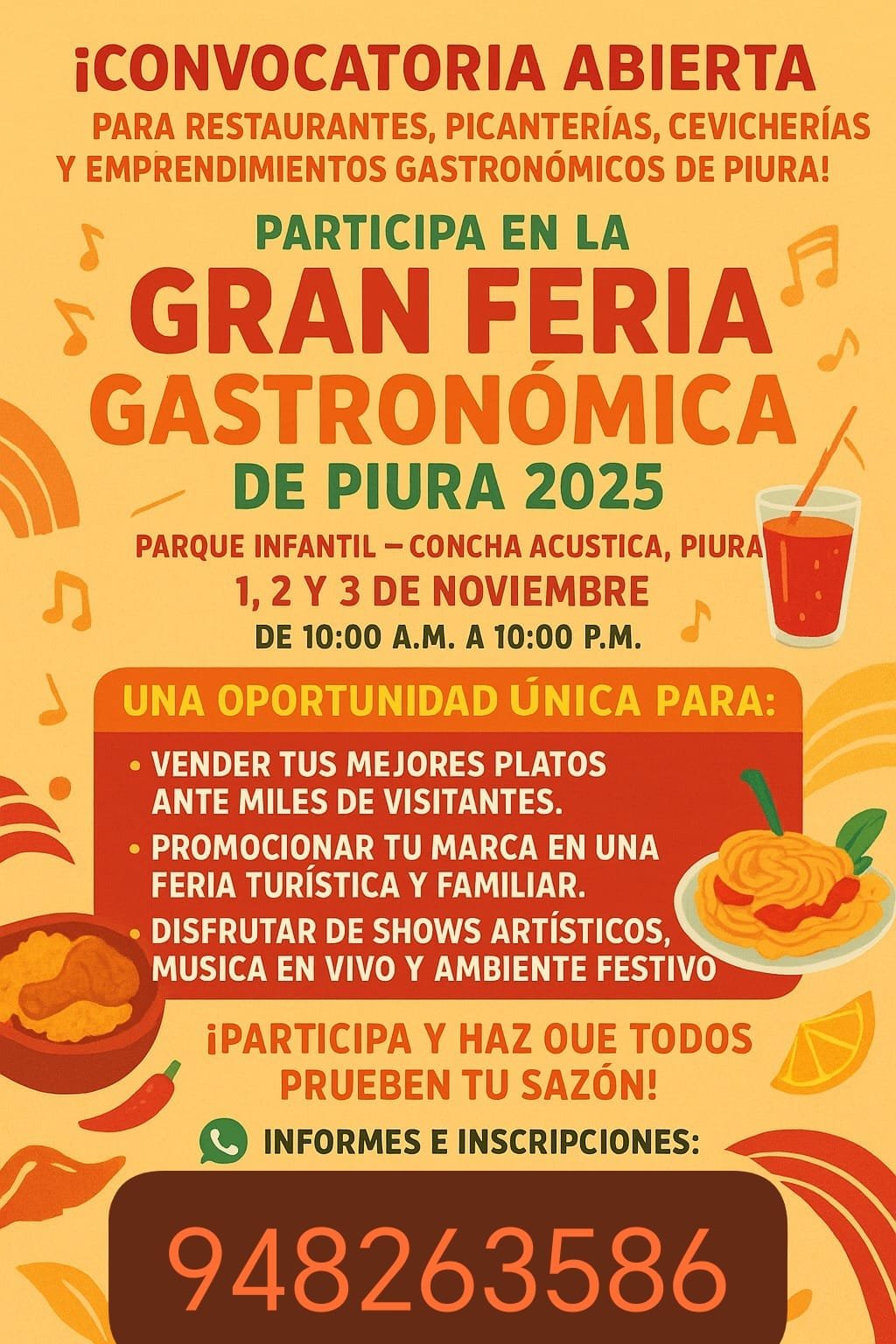 Ernesto Mogrovejo Ramos Feria Gastronomica Curaca Boulevard